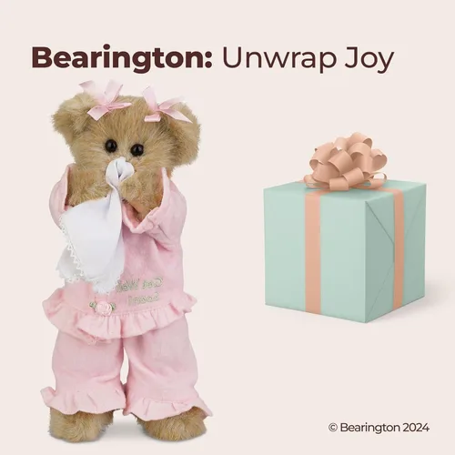 Miniatura 5 de Oso de peluche Bearington Sicky Vicky, regalo de "que te mejores pronto" para niños, de 25.4 cm después de una cirugía para niños con pies
