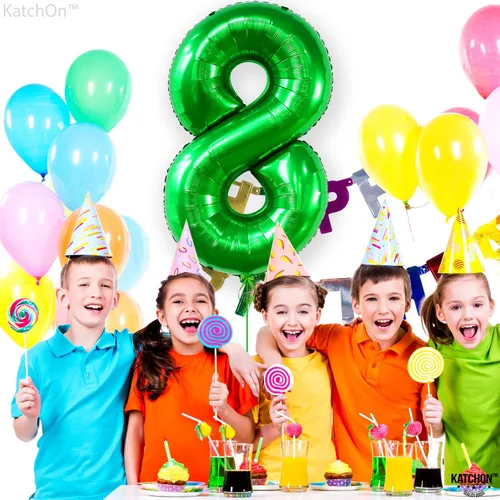 Miniatura 549 de KatchOn, Globo grande azul número 2 de 40 pulgadas Decoraciones de cumpleaños de Baby Shark para niño de 2 años Globo azul número 2 Globo
