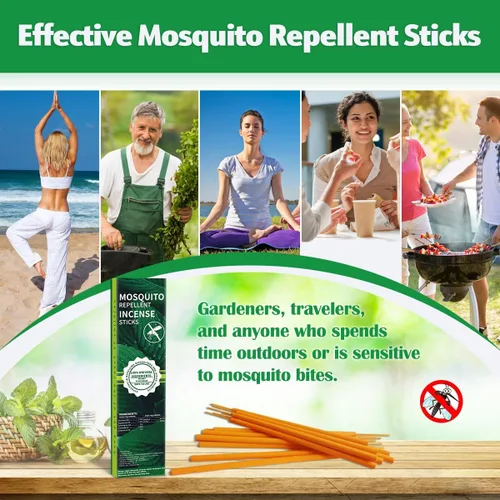 Miniatura 7 de Paquete de 24 barras repelentes de mosquitos extra grandes, aceite de citronela natural para uso en patio exterior e interior, de larga duración, 2