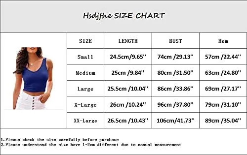 Miniatura 5 de Hsdjfhe Camiseta sin mangas para mujer cuello en V acanalada sin mangas sexy básica