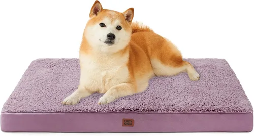 Miniatura 45 de EHEYCIGA Cama ortopédica de espuma para perros grandes, 35 pulgadas de largo x 23 pulgadas de ancho x 3.5 pulgadas de alto, gris claro