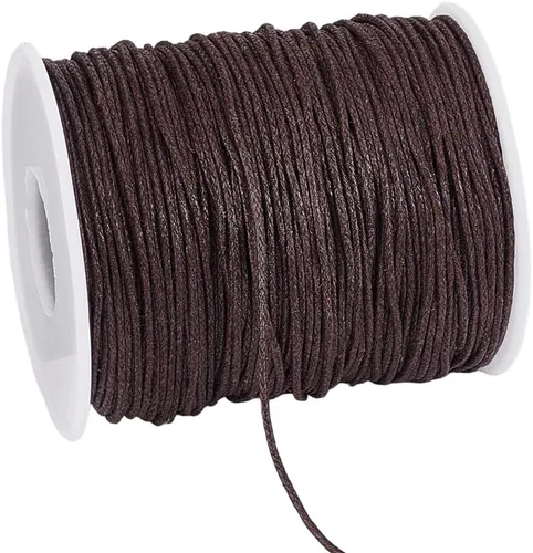 Miniatura 17 de PH PandaHall 100 Yardas 1mm Hilo de Cordón de Algodón Encerado Cuerda de Cuentas Cuerda Encerada para Manualidades para Hacer Pulseras Collares