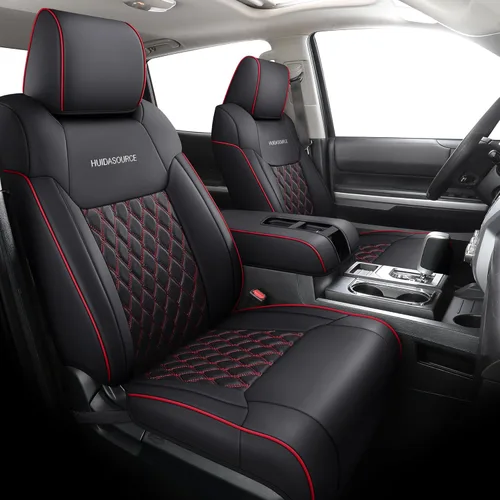 Miniatura 16 de Huidasource - Juego completo de fundas de asiento para Dodge Ram, fundas impermeables de cuero para camioneta pickup, con cobertura total, protector