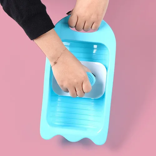 Miniatura 6 de DOITOOL Lavabo para lavar a mano ropa, mini tabla de lavado a mano Tabla de lavado de plástico antideslizante Lavabo de limpieza