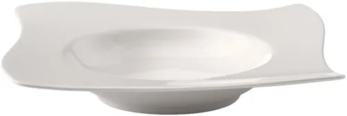 Miniatura 2 de Villeroy & Boch NewWave - Plato de sopa con borde de 10.25 pulgadas, porcelana premium, fabricado en Alemania, rico, blanco cremoso