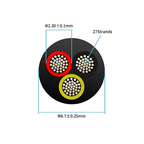 Miniatura 5 de Cable eléctrico de calibre 12 y 2 conductores de 25 pies, cable de 12 AWG UL 2464 de 2 hilos de cobre estañado trenzado en PVC de calibre 12/2