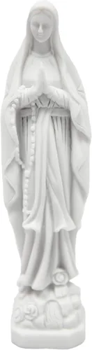 Vittoria Collection Escultura italiana de estatua de Nuestra Señora de Lourdes Virgen María Bendita Madre de Lourdes hecha en Italia