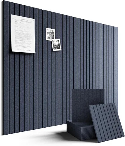 Miniatura 11 de Tablero de anuncios de fieltro grande de 36 x 24 pulgadas, alternativa al tablero de corcho – Paquete de 6 con 40 pestañas adhesivas extraíbles