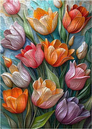 Miniatura 9 de Rompecabezas de jardín de flores para adultos, 1000 piezas, rompecabezas de flores naturales, rompecabezas de perro y gato, rompecabezas de plantas