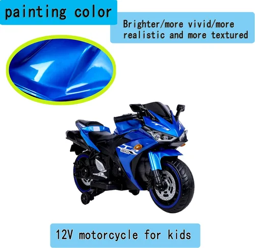 Miniatura 6 de TAMCO - Motocicleta para niños, motocicleta de 12 V con carreras de mano, freno de pie, rueda ligera, juguetes para niños, bicicleta eléctrica