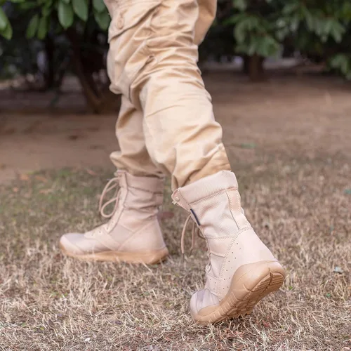 Miniatura 7 de WWOODTOMLINSON Mens LD Lightweight Combat Boots MicrofiberSuede Leather Military Tactical Boots