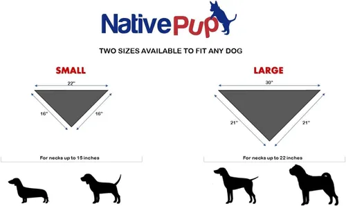 Miniatura 2 de Native Pup Paquete de 3 pañuelos a cuadros para perro (S, rojo)