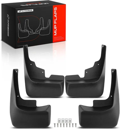 A-Premium Juego de 4 piezas de aletas para guardabarros con kits de herrajes compatibles con Jeep Grand Cherokee 2005-2010, utilitario deportivo,