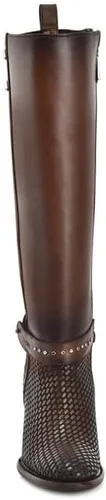 Miniatura 3 de Cuadra Botas altas para mujer en piel auténtica marrón 4V03RS