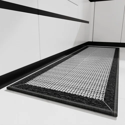 Miniatura 9 de PADOOR Tapetes de cocina para piso, alfombras de cocina antideslizantes, lavables, medio círculo, alfombra para fregadero de cocina, alfombra