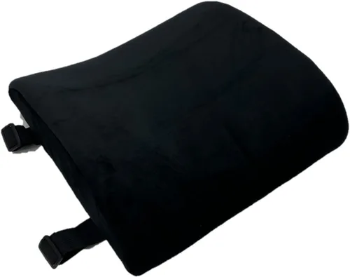 Bookishbunny Cojín lumbar de espuma viscoelástica premium (negro)