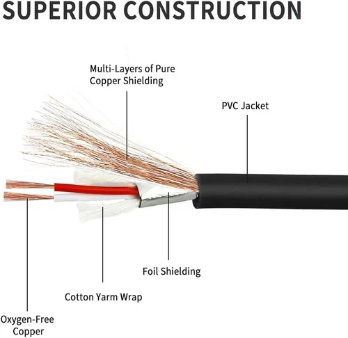 Miniatura 6 de Cable macho de 1/8 a XLR, cable adaptador de convertidor de audio macho TRS estéreo hembra de 0.138 in (1/8 pulgadas) - 1 pie/11.8 in