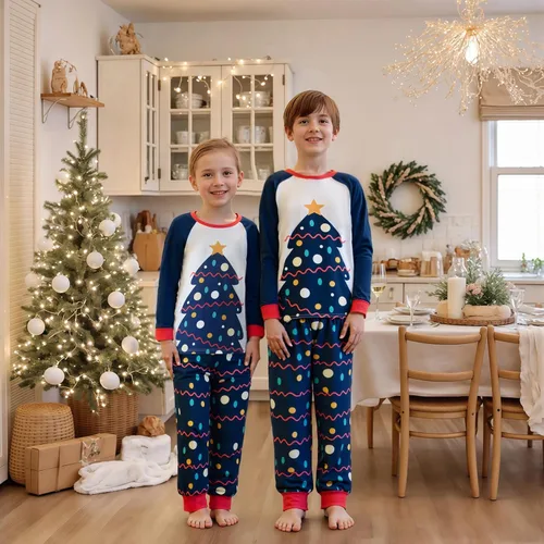 Miniatura 4 de OAKFashion Conjuntos de Pijamas Familiares de Navidad, Pijamas Familiares a Juego de Navidad Ropa de Dormir Pjs