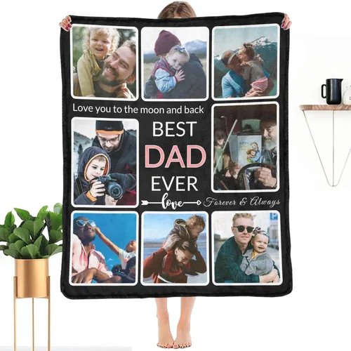 Miniatura 8 de Regalos para Tías Manta Personalizada con Foto, Haz una Manta Personalizada para Tías con Imagen Recuerdos Personalizados Souvenir Manta de Las