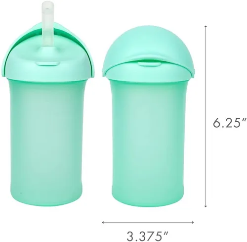 Miniatura 5 de Boon Swig - Taza de silicona para niños pequeños, 9 onzas.