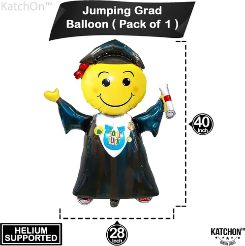 Miniatura 2 de KatchOn, Globos de graduación de salto 2026 – Grandes, 40 pulgadas Globo de graduación de felicitaciones Decoraciones de graduación de jardín