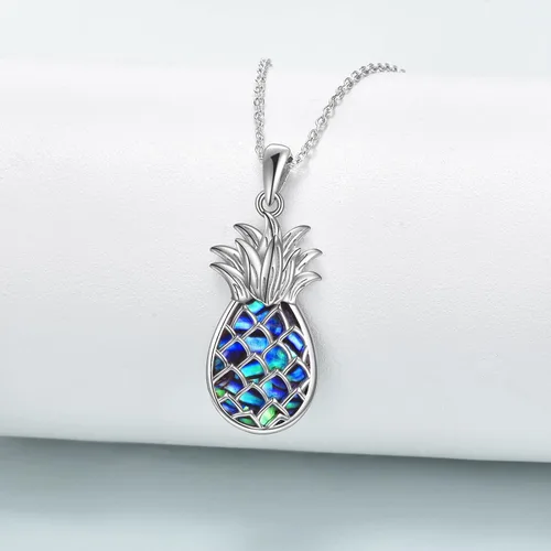 Miniatura 3 de ONEFINITY Collar de plata de ley con dije de piña, regalo de joyería para mujer
