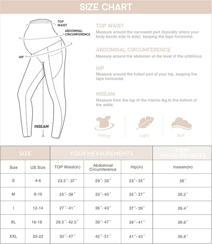 Miniatura 7 de Heathyoga Leggings de maternidad con bolsillos, leggings de embarazo para mujer, leggings de entrenamiento de maternidad, pantalones de yoga