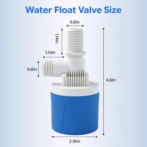Miniatura 5 de 2 Válvulas de flotador de pulso de agua de entrada superior de 1/2 pulgada, sistema de control automático de agua Aquapulse, mini válvulas