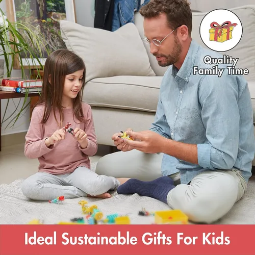 Miniatura 6 de The Off Bits ArtBit - Juego de construcción de juguetes robot, ideas educativas para regalos de Pascua, kit de aprendizaje de actividades STEM, kit