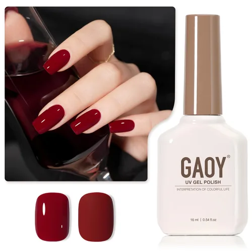 Miniatura 39 de GAOY - Esmalte de uñas de gel marrón, 16ml de esmalte de gel para quitar por remojo, curado con luz UV para arte de uñas, manicura DIY en casa, 2088