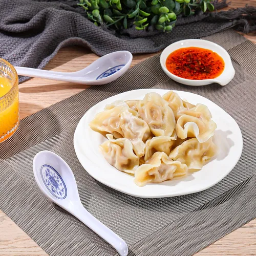Miniatura 4 de Hushee 100 cucharas de sopa asiática china, cucharas de sopa de melamina grandes a granel, cucharas de ramen reutilizables japonesas, cuchara