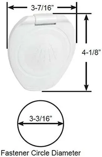 Miniatura 3 de Scandvik - Ducha empotrada con manguera blanca de 6 pies - Botón pulsador