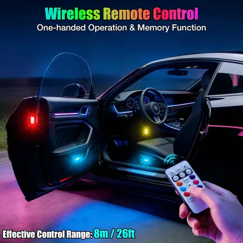 Miniatura 4 de Luces estroboscópicas LED inalámbricas de 11 LED actualizadas 2026, ultra brillantes, 8 colores, luces estroboscópicas de aviones con control