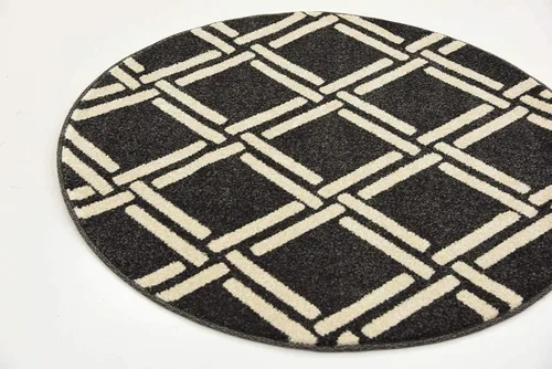 Miniatura 76 de Unique Loom Trellis Collection - Alfombra geométrica moderna azul marino (9 pies x 12 pies)