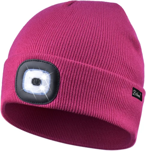Miniatura 36 de Etsfmoa Gorro unisex con la luz, regalos para hombres, papá, padre, gorras recargables por USB