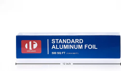 Miniatura 4 de Papel de aluminio estándar para parrilla, 12 pulgadas x 500 pies cuadrados para parrilla, barbacoa, cocina, conservación y almacenamiento