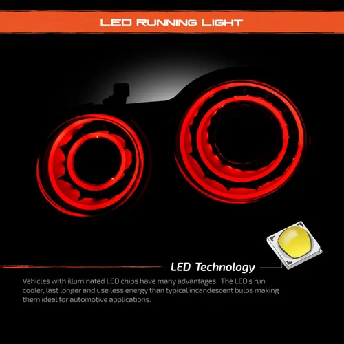 Miniatura 3 de AKKON - Compatible con 2009-2017 GTR GT-R R35 Sport Coupé 2 puertas LED negras luces traseras conductor+pasajero con freno de estacionamiento
