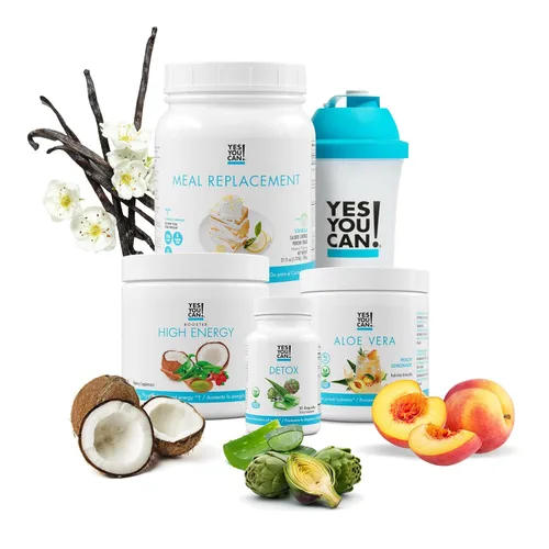 Miniatura 18 de Yes You Can! Kit Detox Plus (galletas y crema de reemplazo de carne, hibisco de aloe vera) - Polvo completo de reemplazo de comidas, refuerzo
