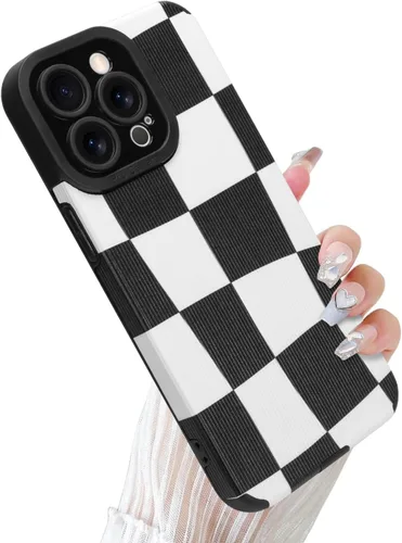Miniatura 33 de Funda Wlxee para iPhone 15 Pro Max con patrón de ola, TPU suave con parachoques, cuero PU, diseño de cebra lindo para mujeres y niñas - Negro Gris