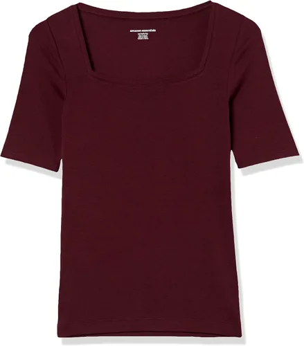 Miniatura 65 de Amazon Essentials - Camiseta de manga corta y cuello cuadrado para mujer