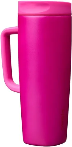 Miniatura 28 de Owala SmoothSip Slider - Vaso de café aislado de acero inoxidable, reutilizable, taza de café helado, taza de viaje para café caliente, sin BPA, 12
