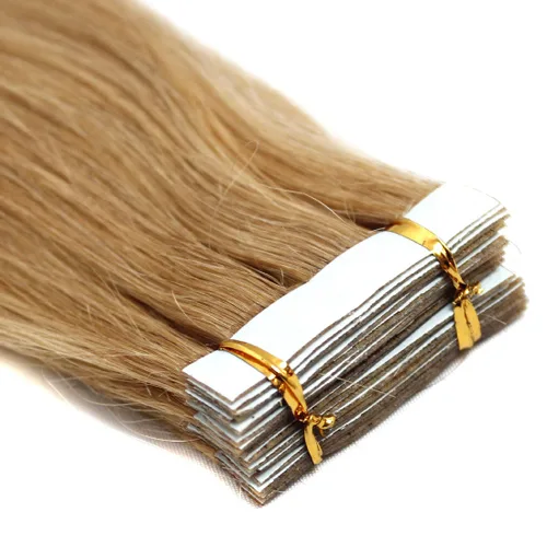 Miniatura 30 de Extensiones de cabello humano Remy con cinta adhesiva sin costuras (16 pulgadas, 10 unidades, rubio ceniza)