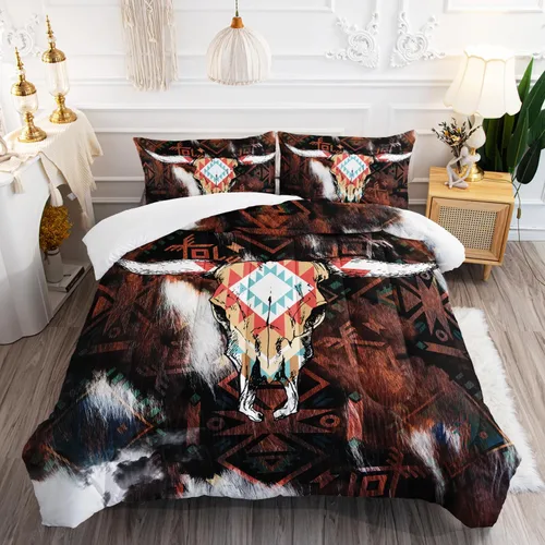 Miniatura 24 de AILONEN Lindo juego de edredón de oso tamaño individual, juego de ropa de cama Kawaii de oso de peluche marrón para niños y niñas, edredón suave