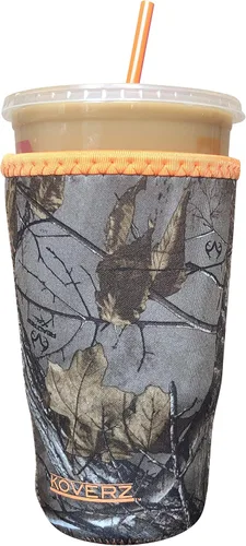 Miniatura 62 de Funda Koverz para café helado, funda aislante de neopreno para taza, se ajusta a una taza de café de 32 Oz., lavable y reutilizable, accesorios