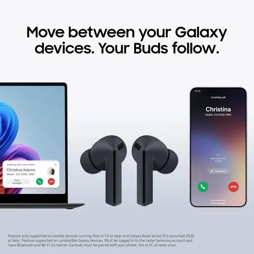 Miniatura 8 de SAMSUNG Galaxy Buds 3 FE (2025) Auriculares Bluetooth inalámbricos verdaderos, cancelación activa de ruido, sonido potente, llamadas claras, batería