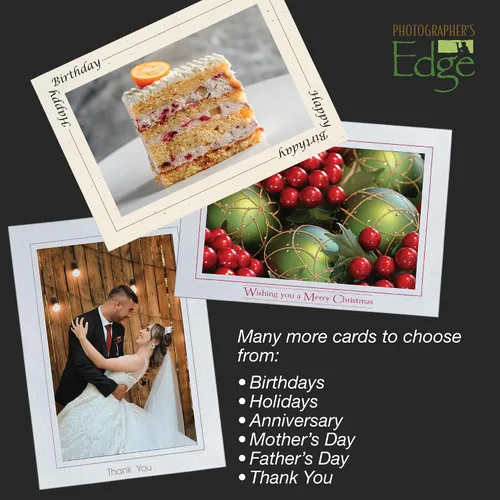 Miniatura 5 de Photographer's Edge, Tarjetas de inserción de fotos, 10 tarjetas en blanco y sobres, tarjetas para todas las ocasiones, para fotos de 4 x 6