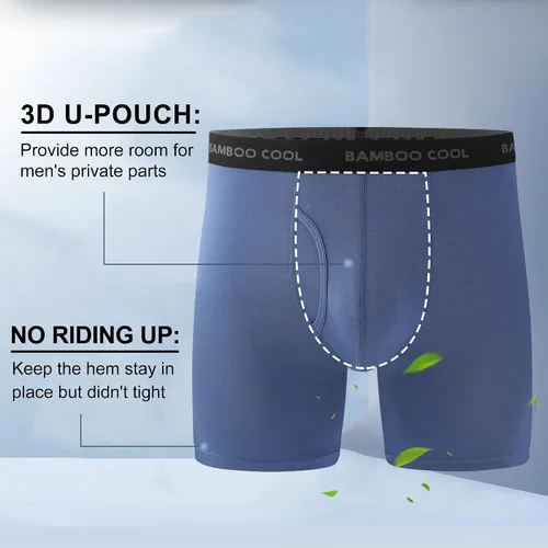 Miniatura 2 de BAMBOO COOL - Calzoncillos para hombre, cómodos y suaves, de viscosa de bambú (paquete de 4)