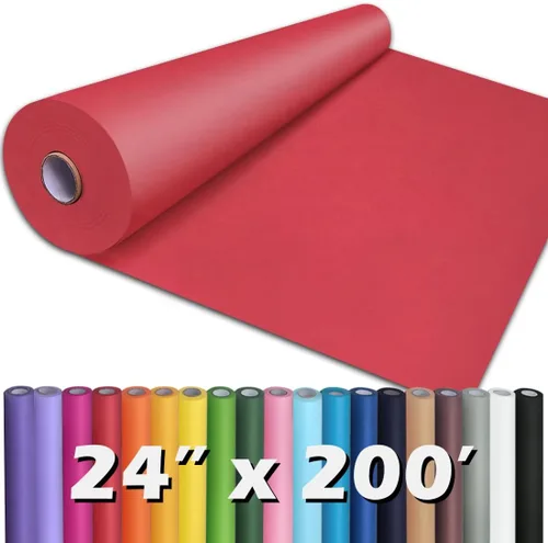 Miniatura 13 de PerkHomy - Rollo de papel kraft blanco de 36" x 2,400" (200') para manualidades, papel de tablón de anuncios, arte, cobertura de mesa, manualidades