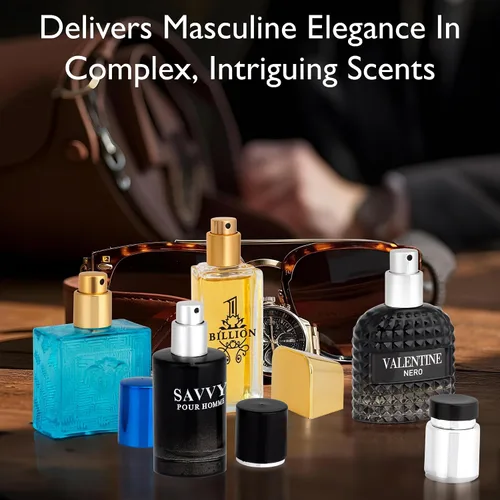 Miniatura 14 de Signature Scent - Juego de 4 fragancias pequeñas para hombre, incluye Savvy/1 mil millones/versos/colección de San Valentín de ingredientes