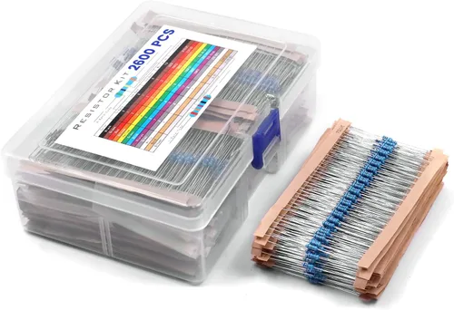 Kit de resistencias de 130 valores 1/4W, cumple con 1M-3M Ohm RoHS, kit surtido de resistencias metálicas de película de carbono fija 1%